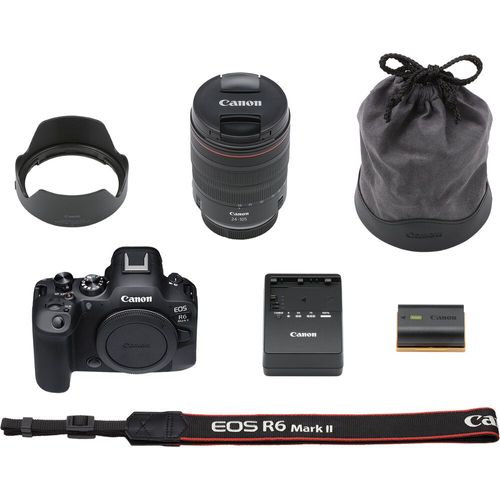 מצלמה Canon EOS R6 Mark II Kit 24-105mm f/4L IS USM - יבואן רשמי