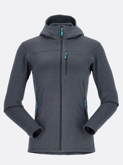 מעיל פליז לנשים Graviton Hoody Wmns אפור כהה - Rab