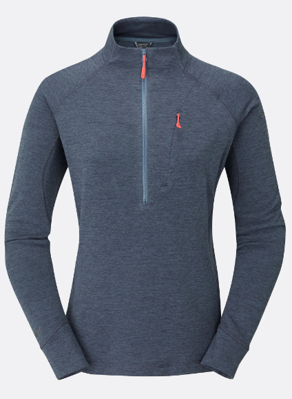 מעיל מיקרו-פליז נשים Nexus Pull-On אפור כהה - Rab