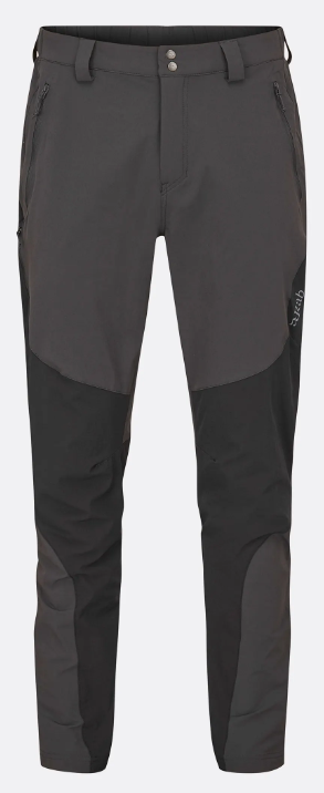 מכנס טיולים לגברים Torque Mountain Pants שחור/אפור - Rab
