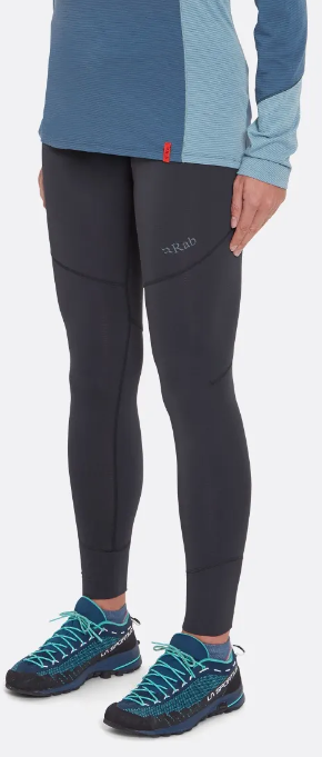 מכנס תרמי דק לנשים Conduit Tights אפור כהה - Rab