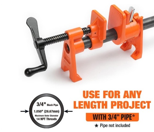 Pony ClmpFix 3/4 In Pipe Pro