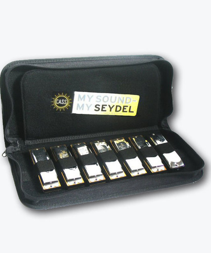 סט של 7 מפוחיות בלוז SEYDEL SESSION בסולמות שונים+נרתיק מרופד ל 14 מפוחיות