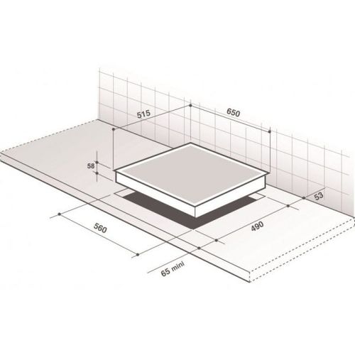כיריים גז משולב אינדוקציה דגם DPI7602BM דה דיטריש De Dietrich 