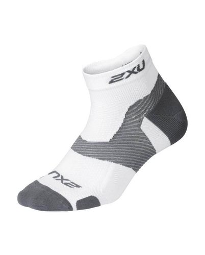 גרבי ריצה רבע Vectr Light Cushion 1/4 Crew WHT/GRY