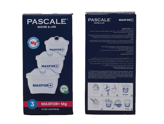 3 יחידות סננים להחלפה - Pascale Water & Life Maxfor