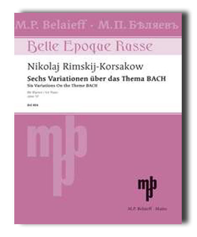 ספר תווים Six Variations on the theme B A C H