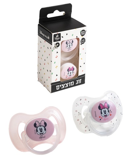 זוג מוצצים מידה 0-6 חודשים מיני מאוס