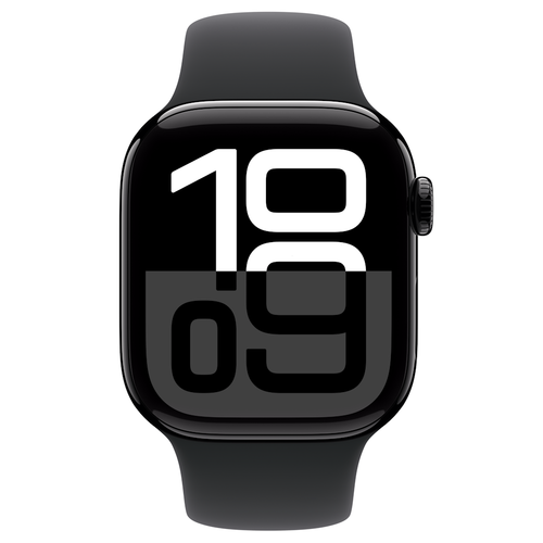 שעון חכם Apple Watch Series 10 42mm Cell Black-Case Black-Rubber-Band