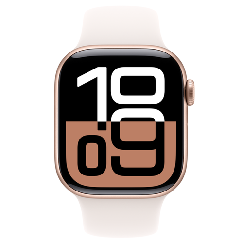 שעון חכם   Apple Watch Series 10 Cellular 42mm Rose Gold Case Starlight-Rubber-Band 