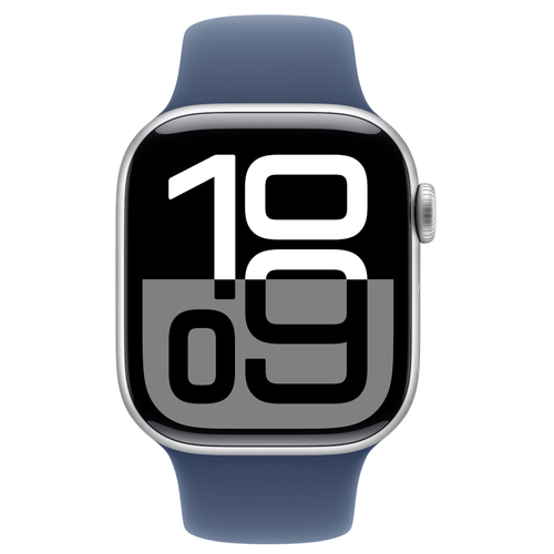 שעון חכם Apple Watch 10 46mm GPS Black-Case Black Rubber-Band
