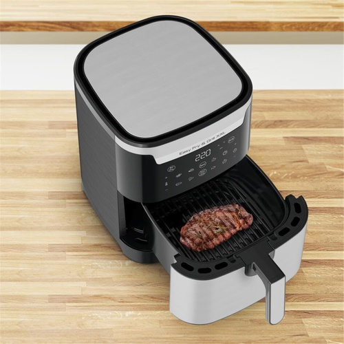 סיר טיגון דיגיטלי ללא שמן 6.5 ליטר Tefal דגם Easy Fry & Grill XXL EY801D27 | יבואן רשמי