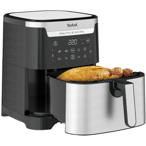סיר טיגון דיגיטלי ללא שמן 6.5 ליטר Tefal דגם Easy Fry & Grill XXL EY801D27 | יבואן רשמי