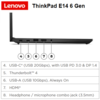 מחשב נייד Lenovo Thinkpad E14  Gen6 14"-U5-16GB-512GB-W11p