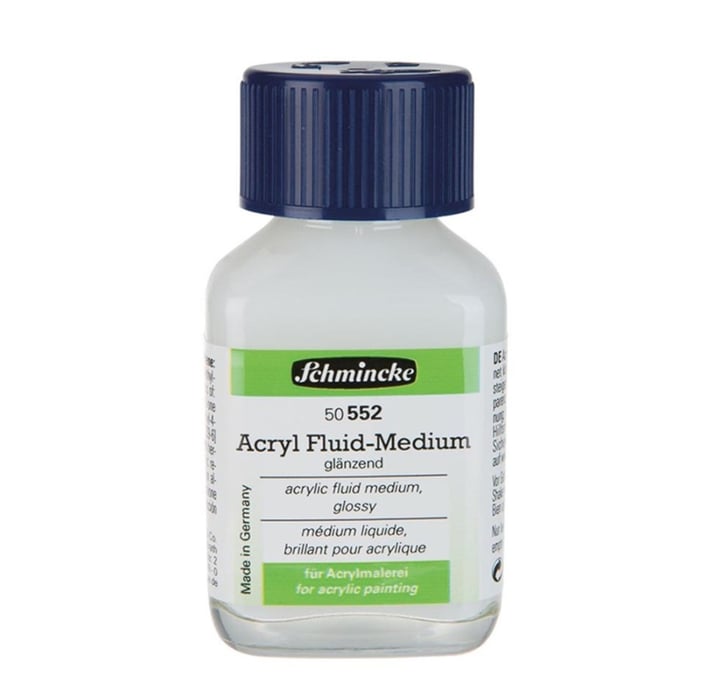 מדיום לדילול צבעי אקריליק ACRYL FLUID-MEDIUN 50552  נפח 60 מ"ל