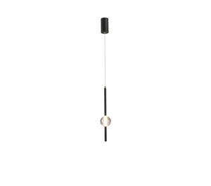 תלוי קריסטל שחור LED 9W