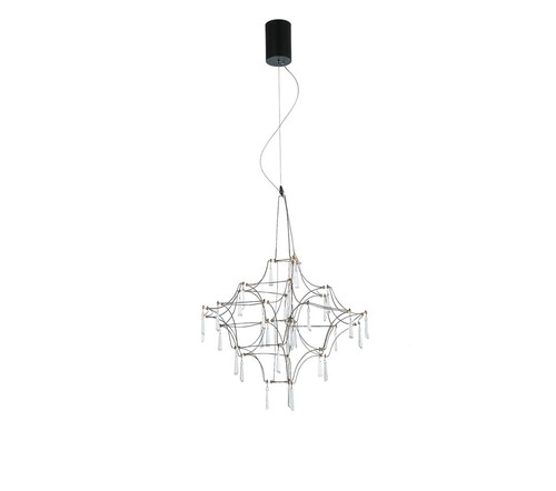 תלוי קריסטל שחור LED 13W