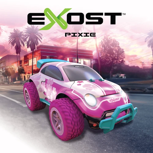 מכונית על שלט ורודה EXOST PIXIE II