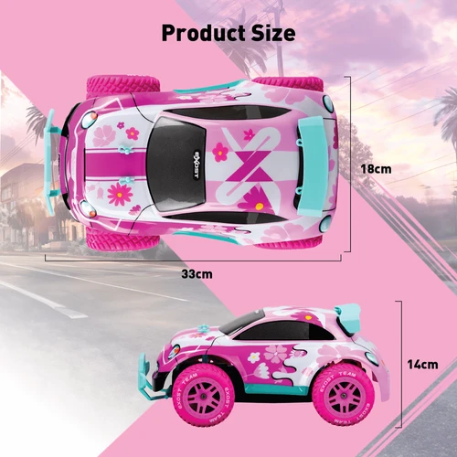 מכונית על שלט ורודה EXOST PIXIE II