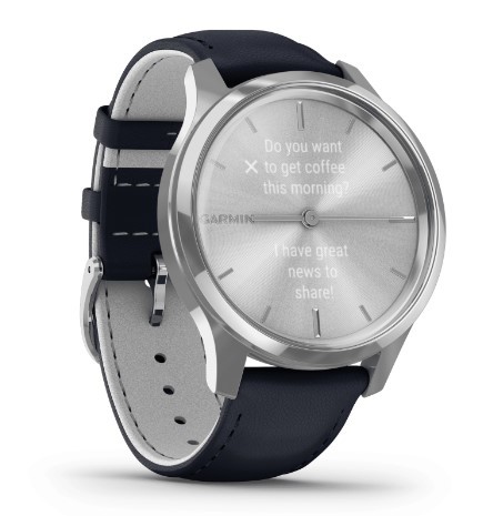 שעון ספורט חכם Garmin Vivomove Luxe Silver Stainless Steel