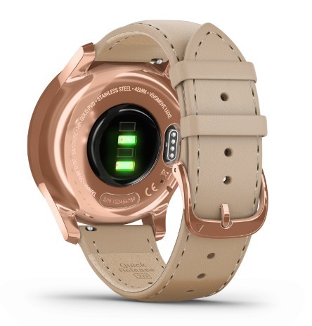 שעון ספורט חכם Garmin Vivomove Luxe 18K Rose Gold PVD