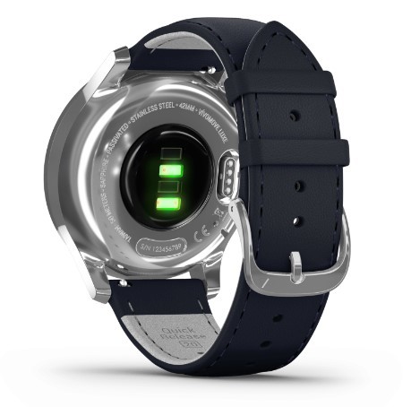 שעון ספורט חכם Garmin Vivomove Luxe Silver Stainless Steel