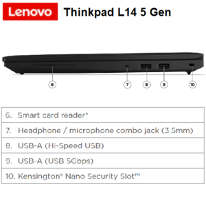 מחשב נייד Lenovo Thinkpad L14  Gen5 14"-U5-16GB-512GB-W11p