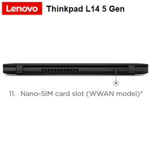מחשב נייד Lenovo Thinkpad L14  Gen5 14"-U7-32GB-1TB-W11p