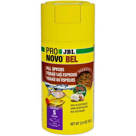 JBL מזון דגים פרו נובו בל מגורען קליק JBL PRONOVO BEL GRANO S   -  100