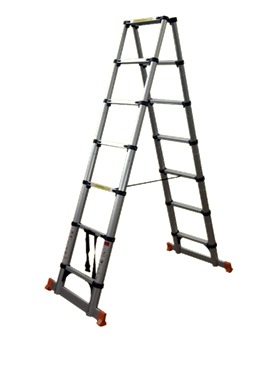 סולמות טלסקופיים כפולים ומתקפלים 