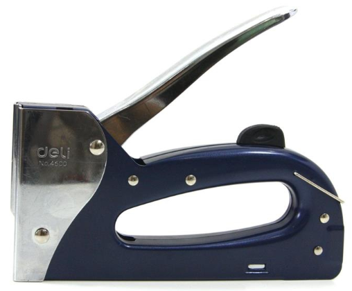 אקדח סיכות מתכת כחול כולל סיכות 4600 DELI