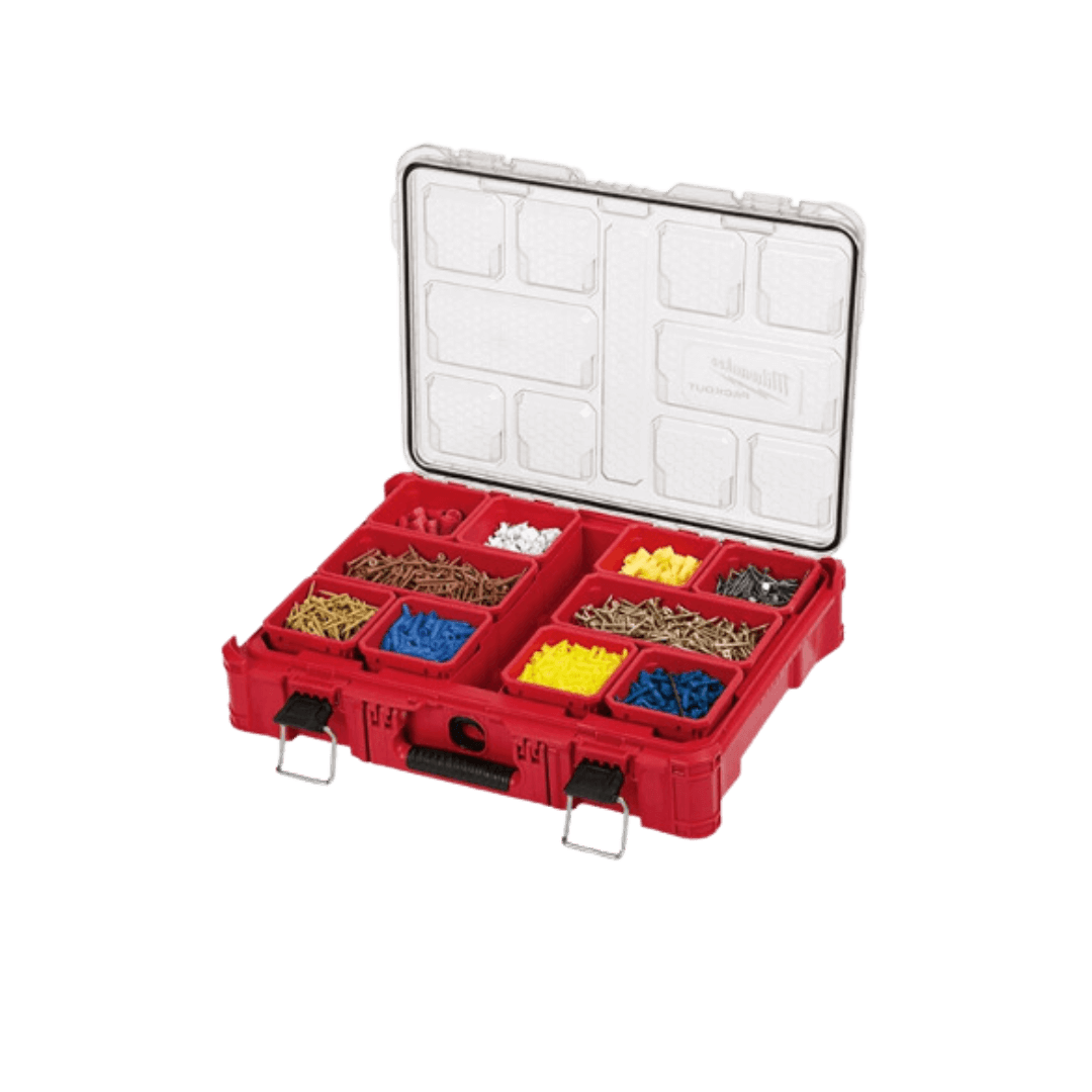 ברגייה גדולה PACKOUT™ – אורגנייזר 10 תאים | Milwaukee ‏48-22-8430