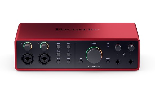 Focusrite scarlett 16i16 4th gen front down