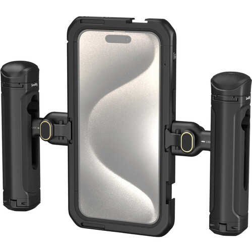 SmallRig Mobile Video Cage 4382B with Dual Handles for iPhone 15 Pro Max