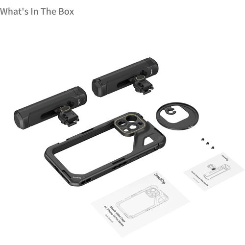 SmallRig Mobile Video Cage 4382B with Dual Handles for iPhone 15 Pro Max
