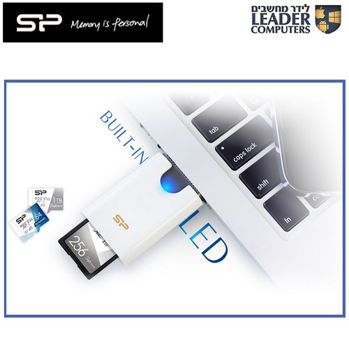 קורא כרטיסים משולב Silicon Power USB 3.2