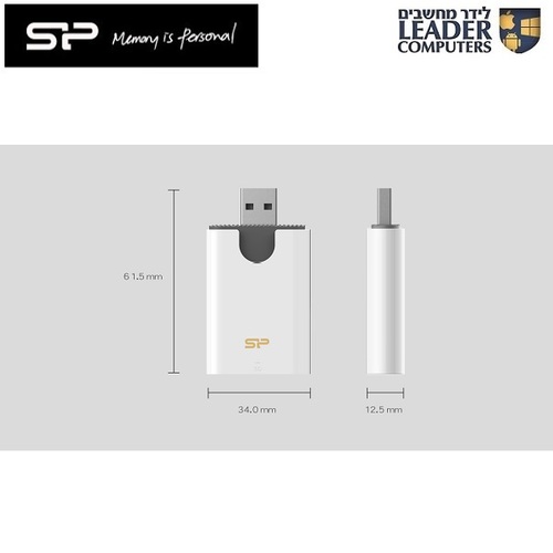 קורא כרטיסים משולב Silicon Power USB 3.2