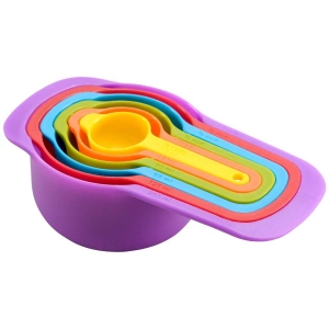 סט 6 יחידות כוסות מידה צבעוני 