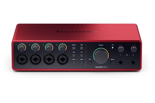 Focusrite scarlett 18i16 4th gen front down