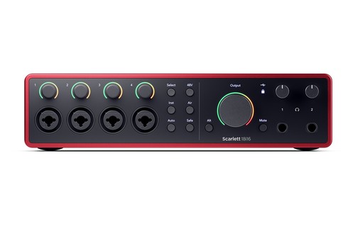 Focusrite scarlett 18i16 4th gen front 