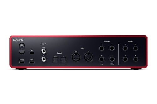 Focusrite scarlett 18i16 4th gen rear