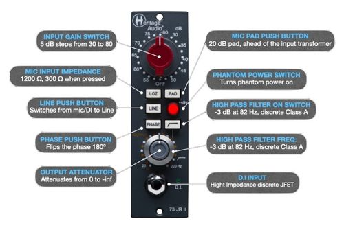 זוית נוספת Heritage Audio 73 JR II