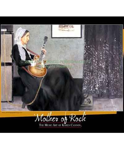 פוסטר Art Strings הציורים של קארן קאנון. MOTHER OF ROCK