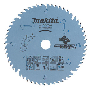 להב וידיה לעץ 165 מ״מ 56 שיניים מתאים ל MAKITA DHS680 DSS611 מקיטה