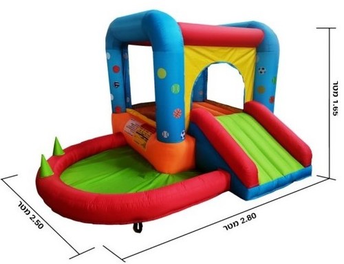 מתקן מתנפח לגינה עולם הכדורים Mirajump MJ03
