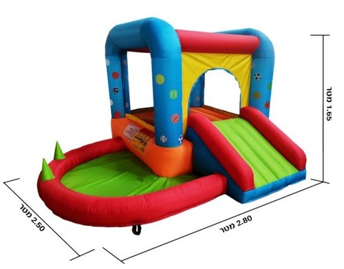 מתקן מתנפח לגינה עולם הכדורים Mirajump MJ03