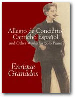 ספר תווים Allegro de Concierto, Capricho Espa&ntilde;ol and Other Works for Solo Piano