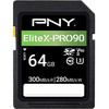 כרטיס זיכרון PNY 64GB EliteX-PRO 90 UHS-II SDXC