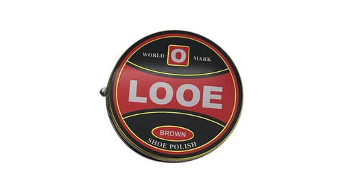 משחה לצחצוח נעליים בצבע חום בגודל קטן LOOE