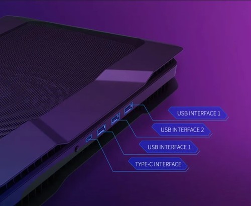משטח קירור למחשב נייד עם תאורה Cooler Master NOTEPAL X150 SPECTRUM RGB